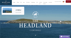 Desktop Screenshot of headlandhotel.co.uk