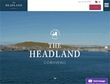 Tablet Screenshot of headlandhotel.co.uk